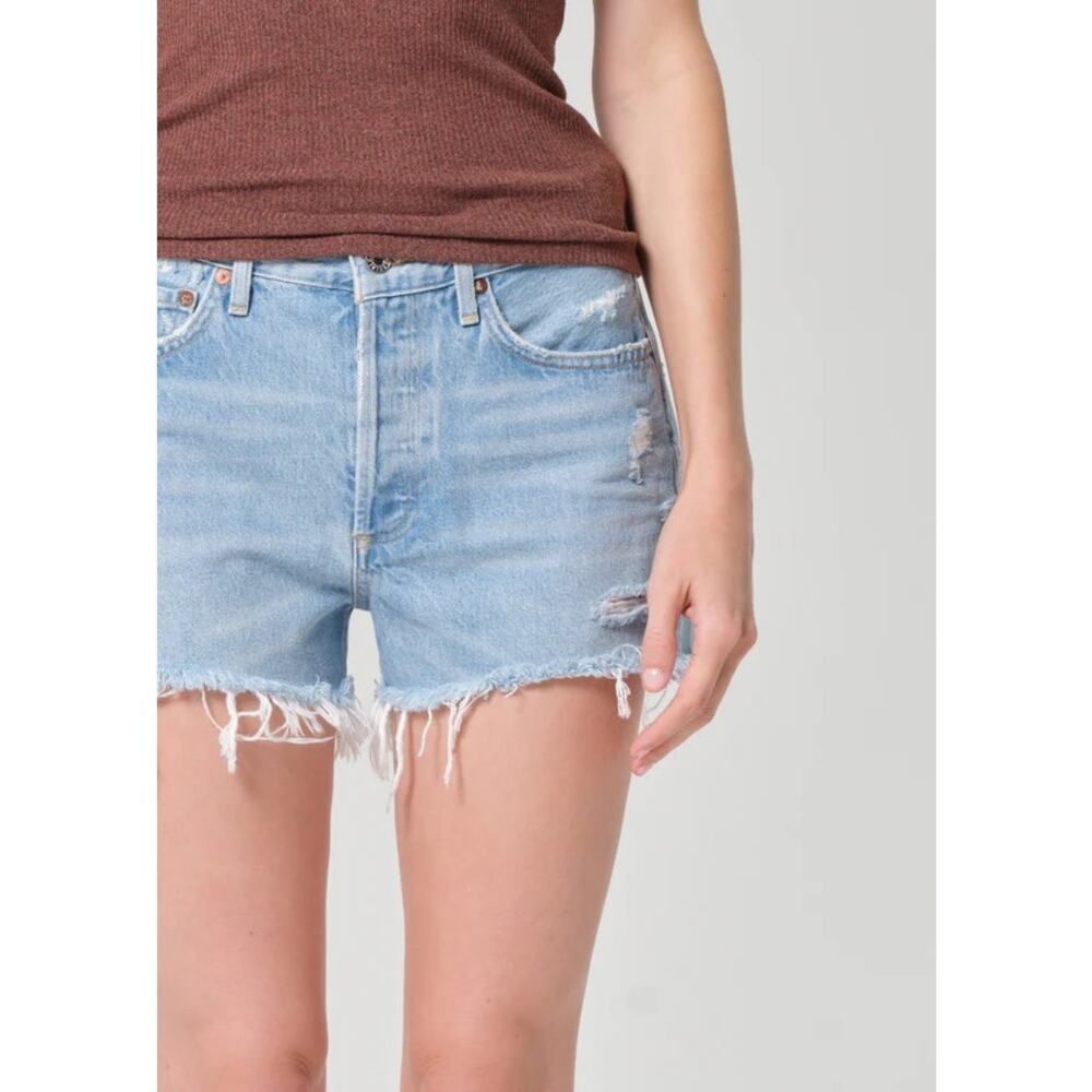 AGOLDE Parker High Rise Cutoff Shorts Swapmeet Size 28 - Picture 6 of 6